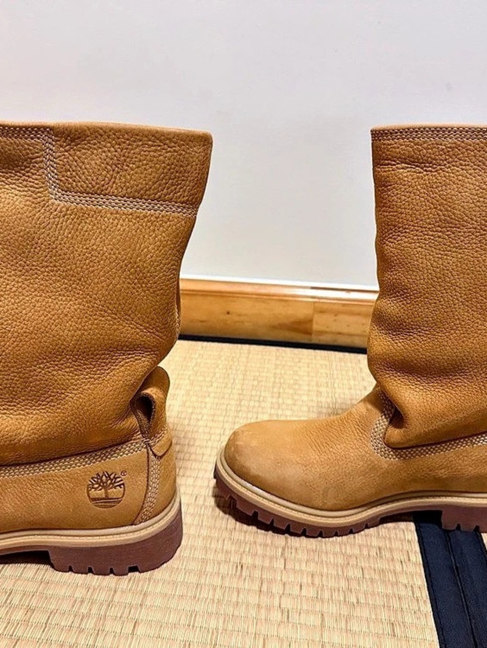 Telfar x Timberland Wheat Nubuck Mid Calf Pull-On Boot